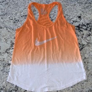 Nike Orange Ombré Tank Size Medium